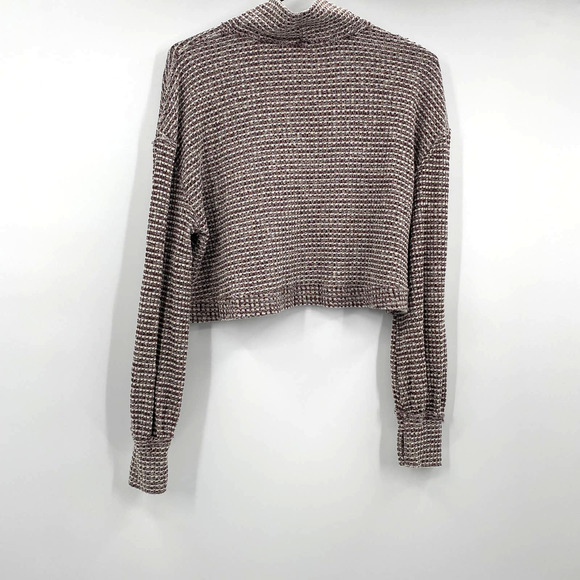 Free People BK Top Cropped Cotton Waffle Knit Top - Picture 2 of 9